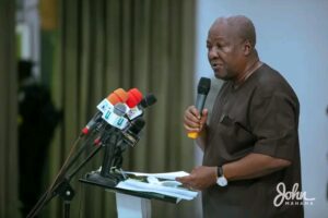 John Dramani Mahama pledges to combat illegal mining with AI if elected