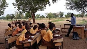 Twifo "34" Basic School Students Hold Classes Under Trees After Building Collapse